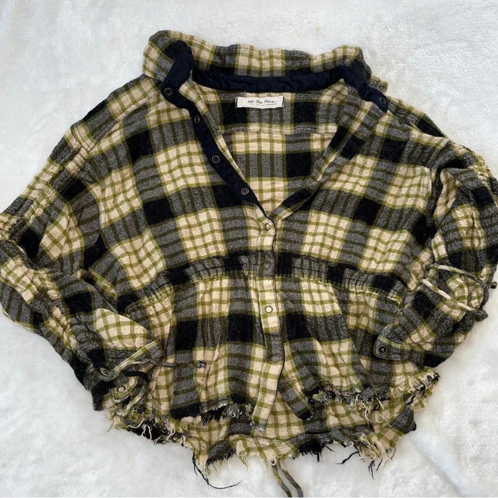 We The Free green and black flannel